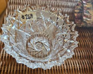 #269	American Brilliant Small Dish - 5"W x 3"T	 $35.00 
