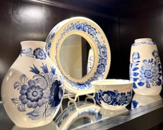 $60 Wloclawek mirror. 11". $48 Wloclawek vase. 7". $58 Wloclawek vase. 9". $22 Wloclawek bowl