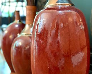 Red Pottery: Large - $76,  Medium - $58, Small - $38