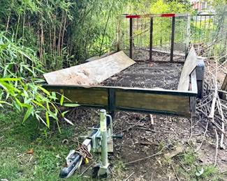 SOLD; 5'x8' trailer with drop back ramp gate; clean title