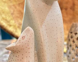 SOLD - Set of ceramic Kitty Cats