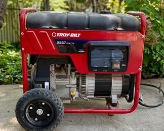 $400. Troy-Bilt 5500 watt generator. 25" x 17" x 26"