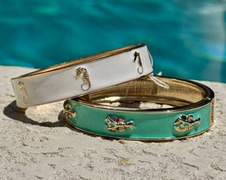 SOLD; Fornach bangle bracelet on hinge