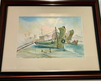 $300. Signed water color. 32.5" x 26.5"