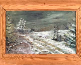 $180 - Original Oil on Wood Signed by Artist