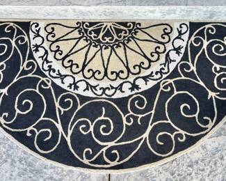 $30. Half circle outdoor mat. 70" x 35"