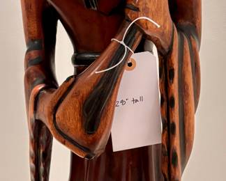 $200. Carved wood statue. 28" tall.