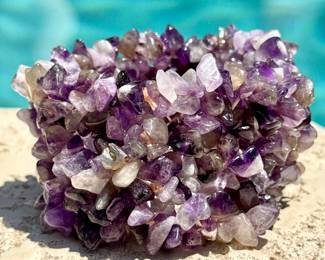 $30; amethyst bracelet on elastic