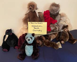 Imperial Bear Factory -Real Fur Plush Bears (Beaver, Mink, Fox)