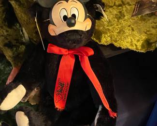 From the 1992 Disney World Teddy Bear Convention-Disney Steiff Bear with Mickey Mouse Mask (2pc set)
