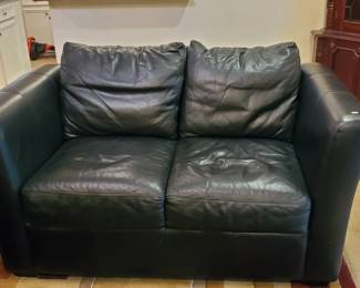 Leather Love Seat
