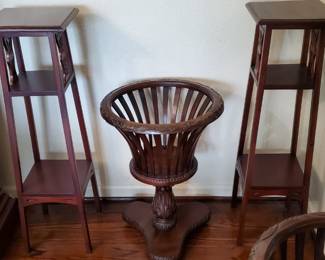 Great Pair of Tall Plant Stands