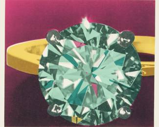 Lot 1017 | Richard Bernstein (American, B. 1939-2002) Silkscreen in Colors on Wove Paper, 1977, 'Diamond', H 23.8" W 27.8"