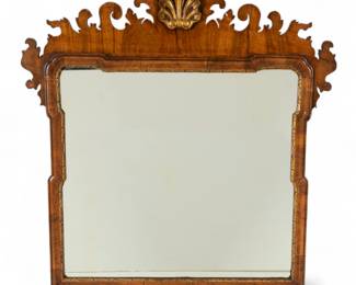 Lot 1081 | English Georgian Chippendale Rosewood And Gilt Mirror 18th C., H 29" W 28"