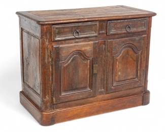 Lot 1096 | Country French Oak Chest 18th/19th C., H 36" W 48.5" Depth 23"