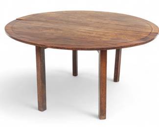 Lot 1079 | Irish Georgian Mahogany Gate Leg Table 18th C., H 29" W 56" L 56"