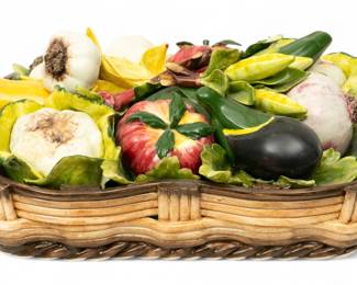 Lot 96 | L'Atelier Ceramiche D'Arte Capodimonte Ceramic Centerpiece, Ca. 20th C., H 5" W 9" L 13"