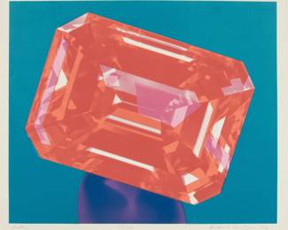 Lot 1018 | Richard Bernstein (American, B. 1939-2002) Silkscreen in Colors on Wove Paper 1978, 'Ruby', H 23.5" W 28"
