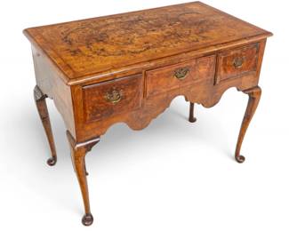 Lot 1085 | George III English Queen Anne Walnut Low Boy, 18th C., H 31" W 43" Depth 21"