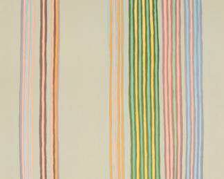 Lot 1009 | Gene Davis (American, 1920-1983) Lithograph in Colors on Wove Paper, 1980, 'Royal Curtain', H 27" W 16.75"