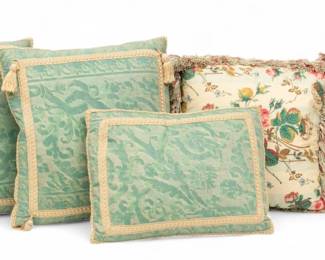 Lot 1069 | Silk Sofa Cushions 5 PCS