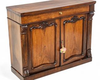 Lot 1067 | English Mahogany And Rosewood Chest 1810, H 33" W 42" Depth 15"