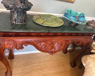 Side table with marble top