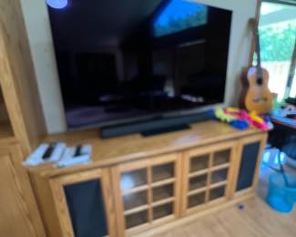 65" TV and Sound Bar