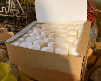 3 boxes of new candles great for weddings