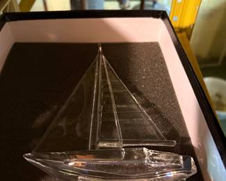 Crystal sail boat