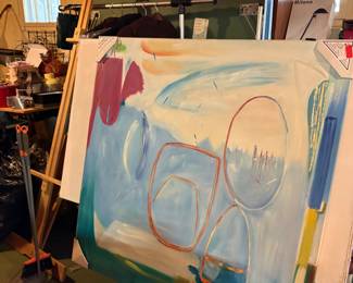 Large oil on canvas