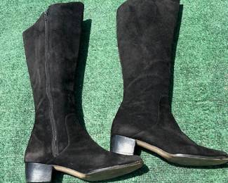 90s YSL suede boots