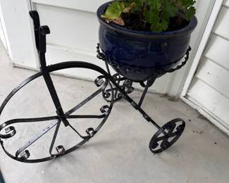 Iron Tricycle Plant Stand