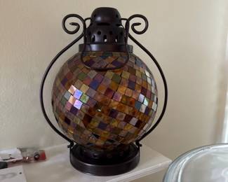 Mosaic Glass Lantern