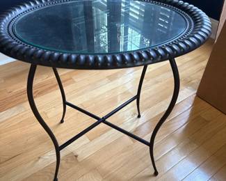 Southern Living at Home Oval Metal end table