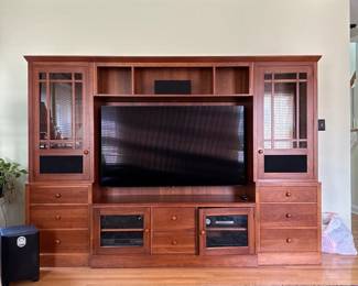 Cherry Wood Entertainment Center