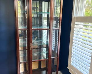 Mahogany curio cabinet