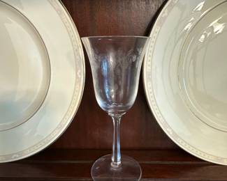 Lenox Castle Garden Crystal Wine Glass
