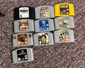 Nintendo 64 Game Cartridges