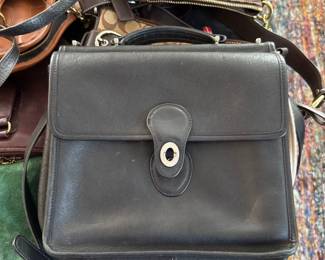 Coach Black Willis Leather Station Crossbody