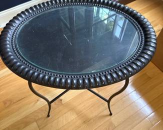 Southern Living at Home Oval Metal end table