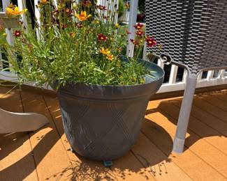 grey planter