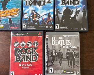 Rock Band Playstation 2 games
