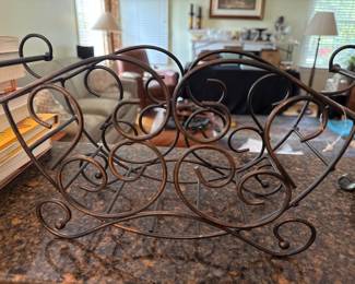 Wrought Iron Magazine Rack