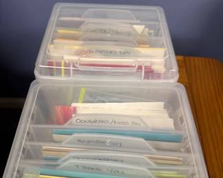 Greeting Card Organizer boxes