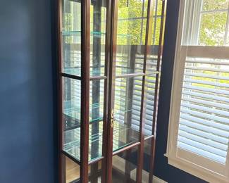 Mahogany curio cabinet
