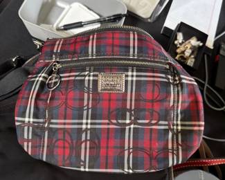 Coach Poppy Tartain Plaid Crossbody Bag