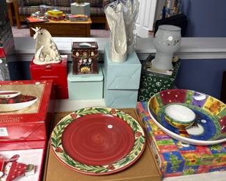 christmas serving platters