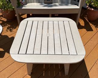 wooden patio coffee table