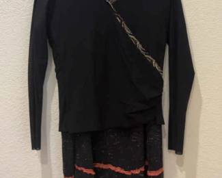 Bets Womens Skirt Blouse Matching Set
